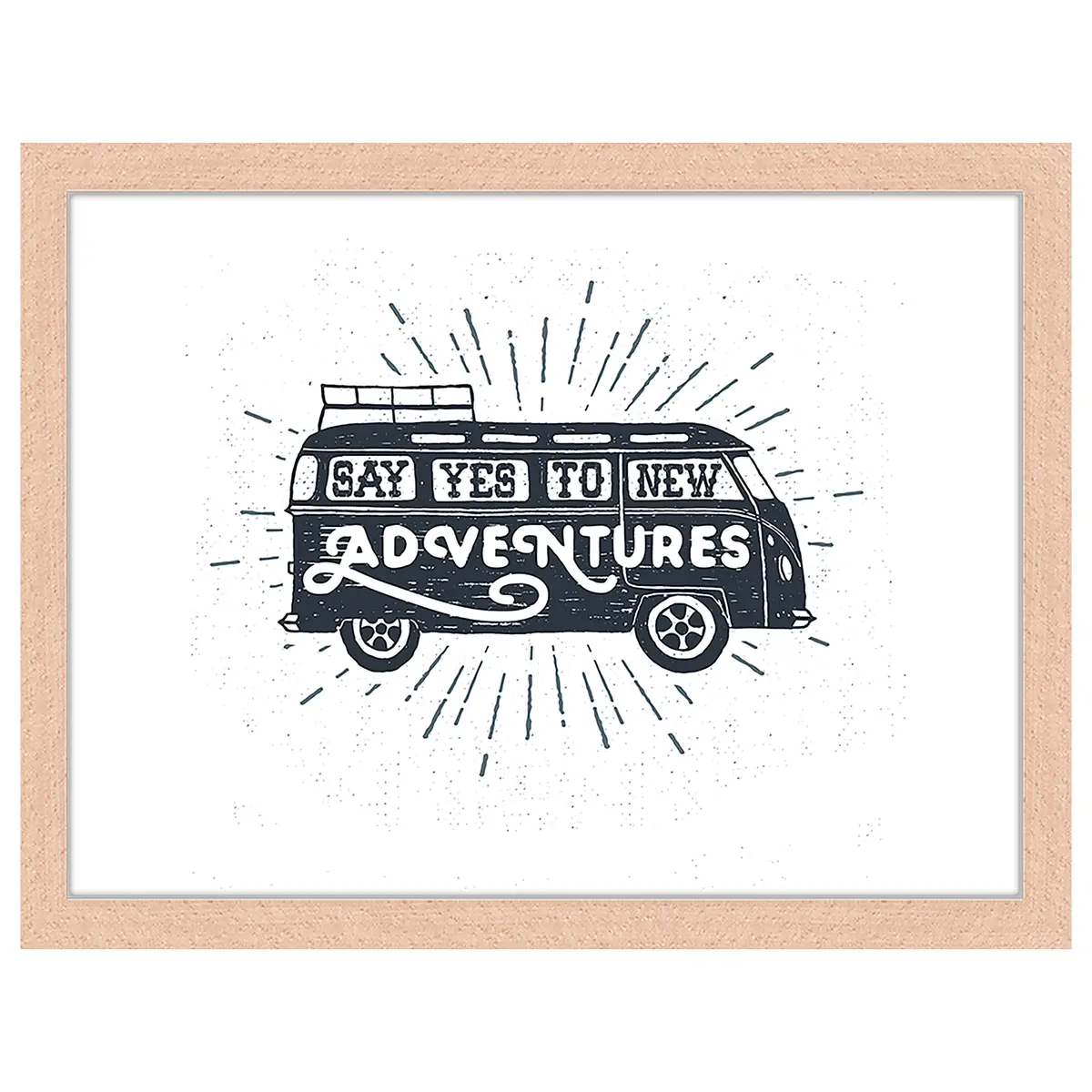 Bild Say Yes To New Adventures 33 x 43cm Multicolor