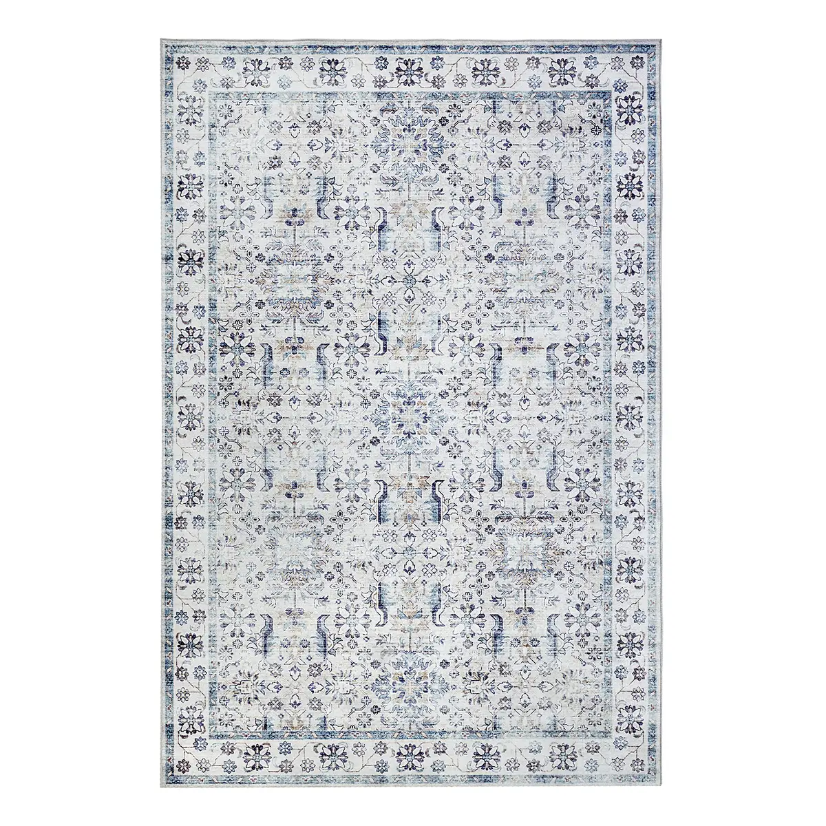 Kurzflorteppich Saveh | Blau
