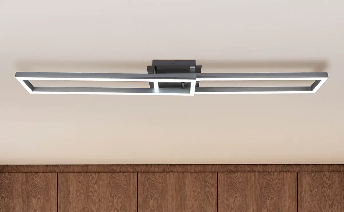 Näve LED-Deckenleuchte Bantry | Grau