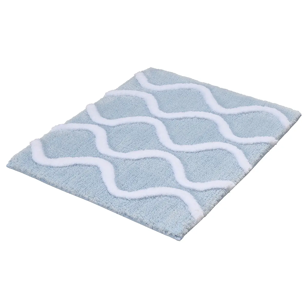 Badteppich Piana 55 x 65cm Blau/Stahlblau | Blau