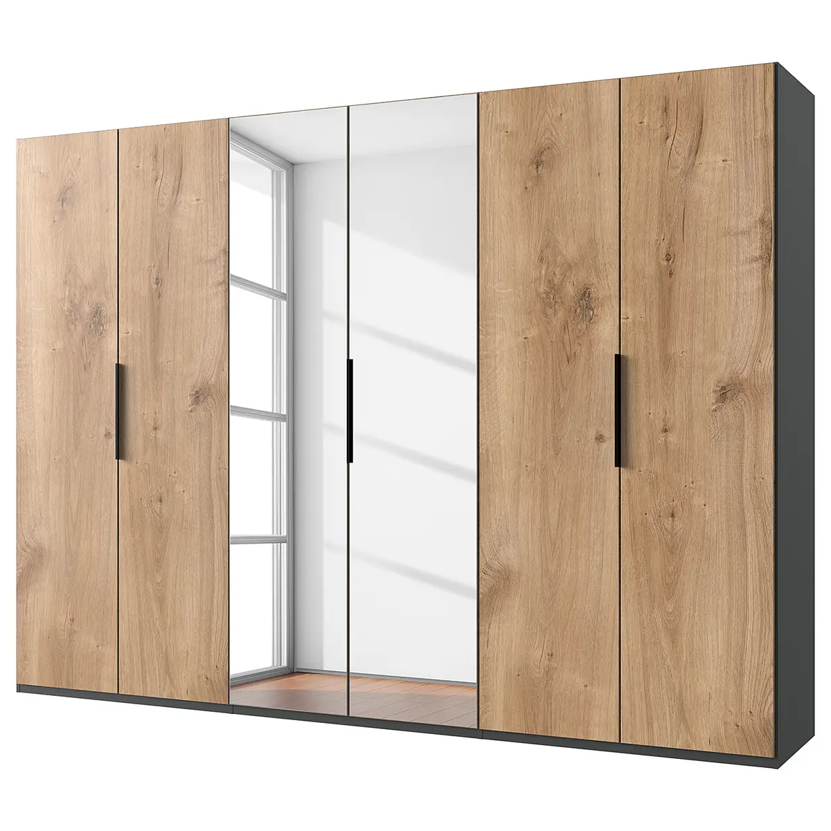 Drehtürenschrank Level36 | Holztöne