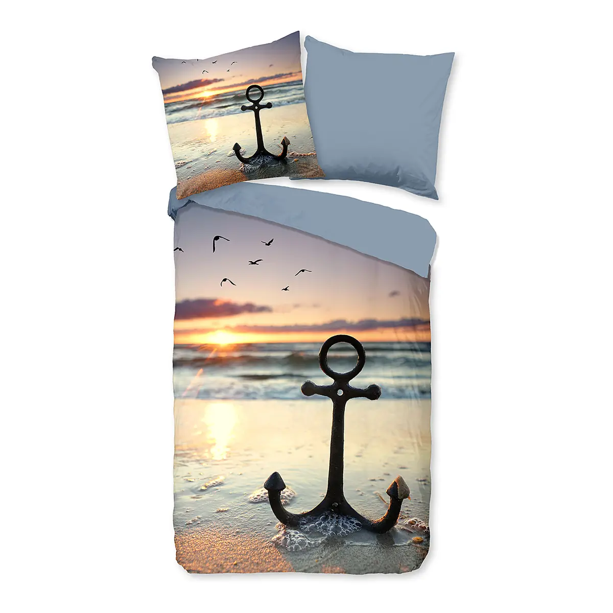 Good morning Renforcé Bettwäsche Mar | Mehrfarbig
