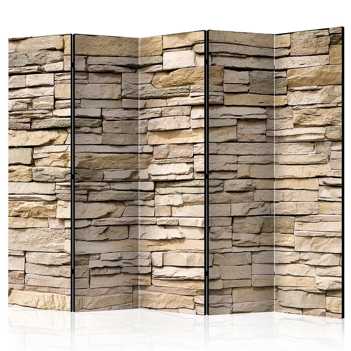 Paravent Decorative Stone | Braun