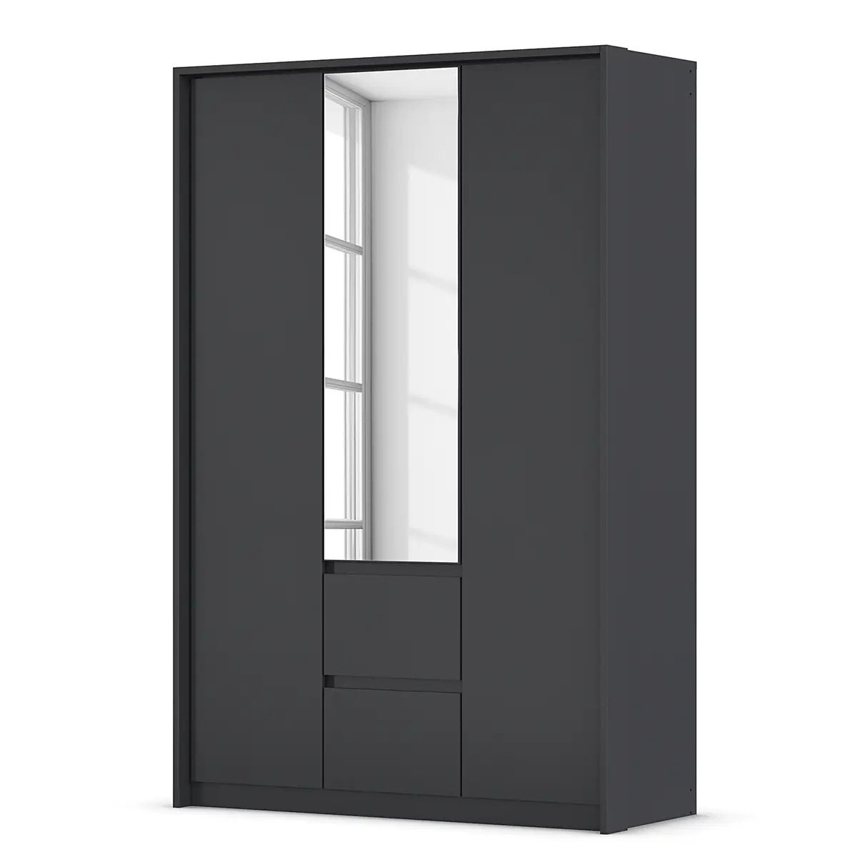 rauch Orange Drehtürenschrank mit Passepartout 141cm | Grau