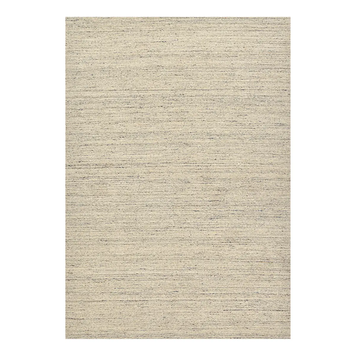 THEKO Wollteppich Pure UNI Grau/Creme 190 x 290cm | Grau