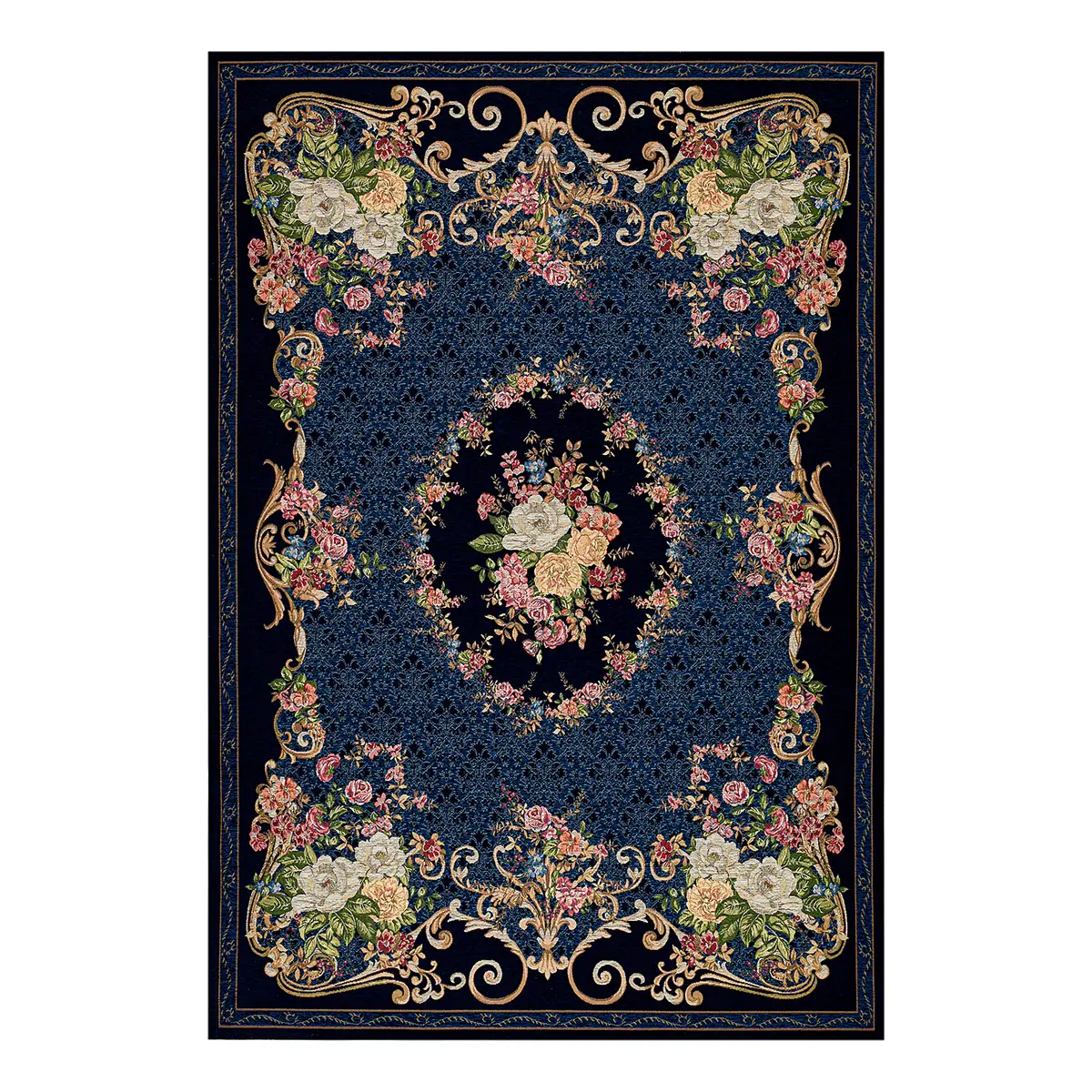 Kurzflorteppich Flomi Florence | Blau