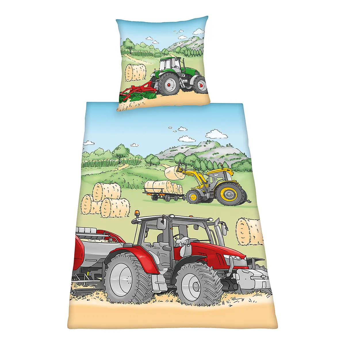 Renforcé Bettwäsche Traktor | Mehrfarbig