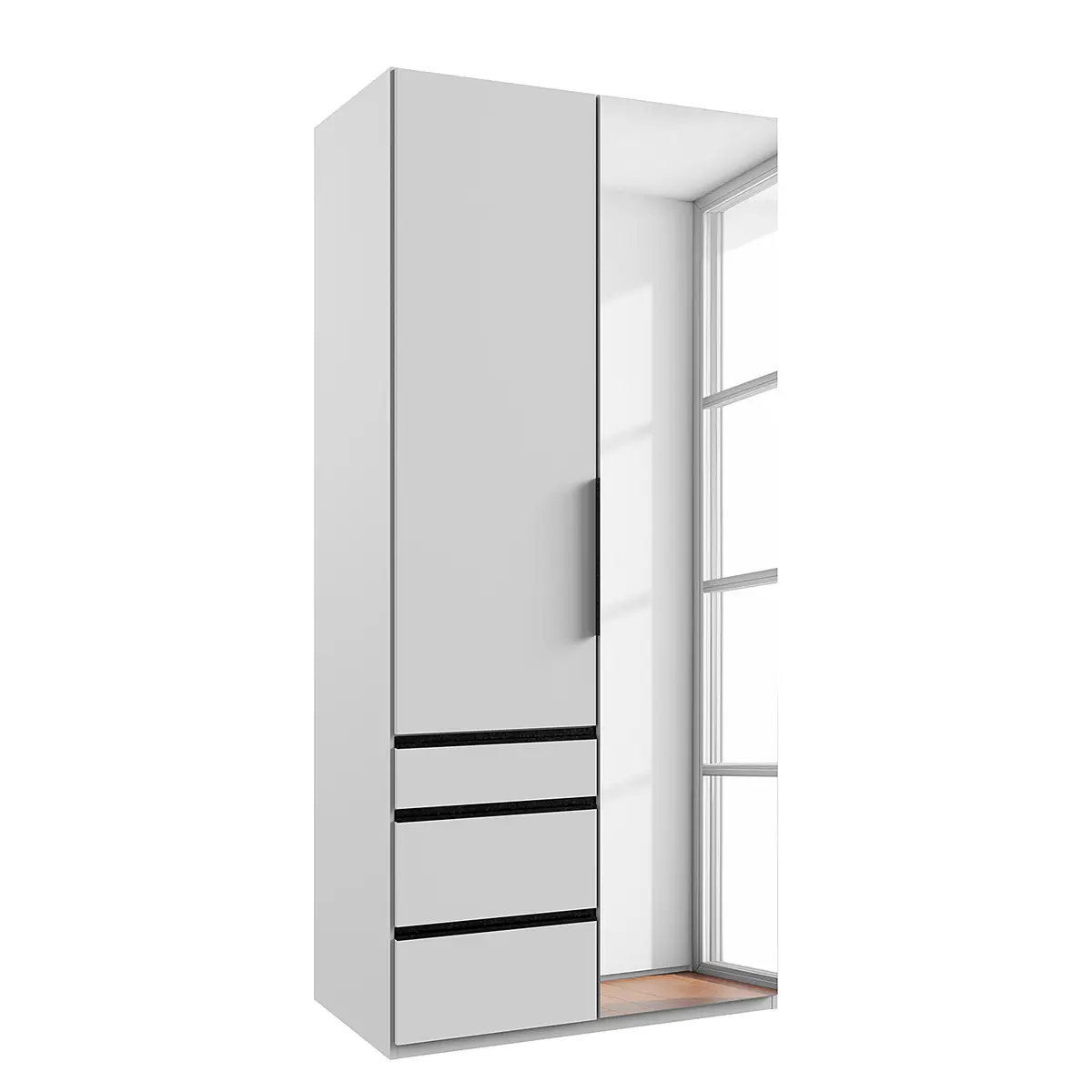 Drehtürenschrank Level36 | Weiß