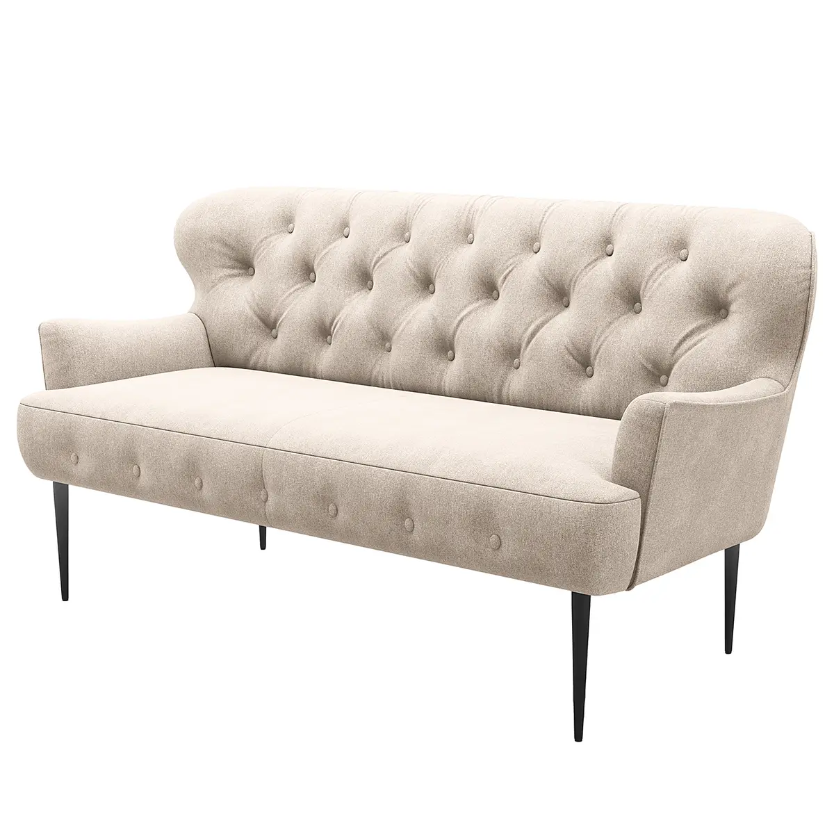loftscape 3-Sitzer Sofa Lodging Beige Flachgewebe Euron | Beige