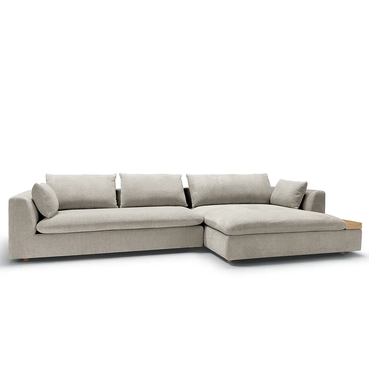 Ecksofa Grau Chenille Skady | Grau