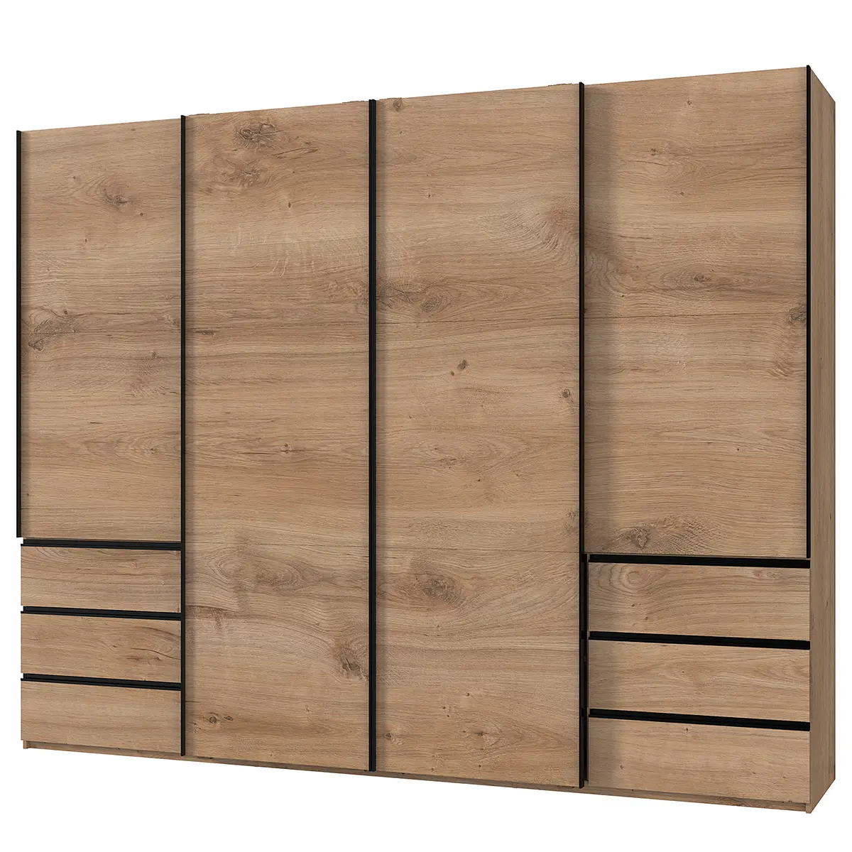 Schwebetürenschrank Level36 236 cm Typ C | Braun