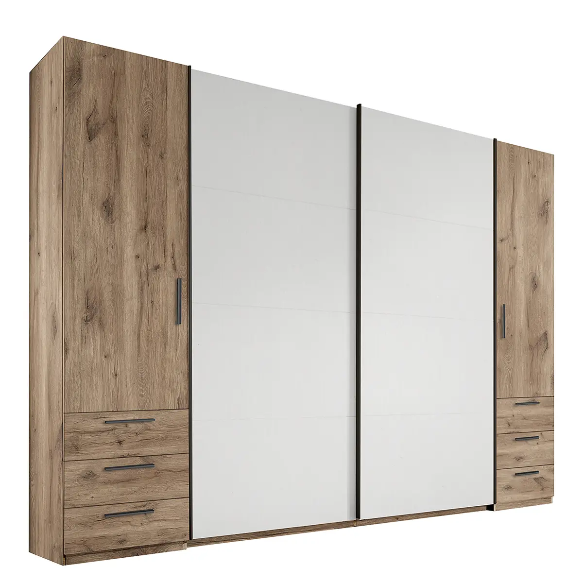 loftscape Kombischrank 312cm Braun | Holztöne