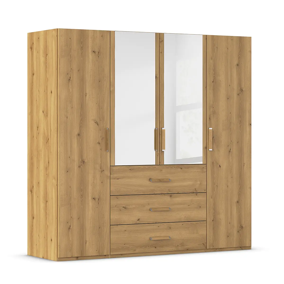 rauch Orange Drehtürenschrank mit Schubladen | Holztöne