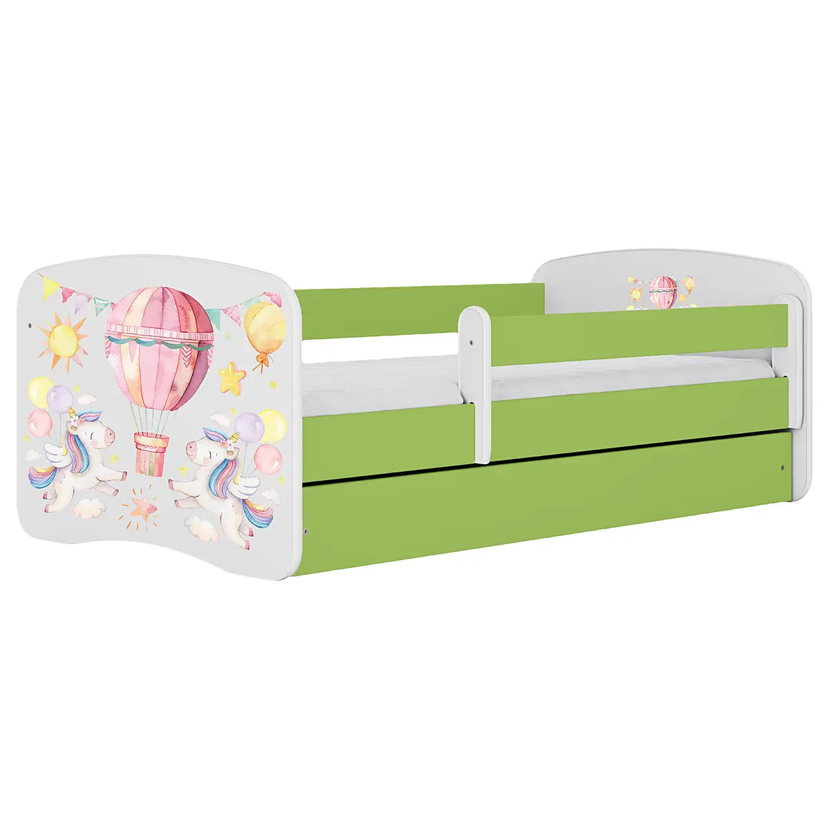 Kids Club Collection Einzelbett Einhorn 70 x 140cm mit Lattenrost