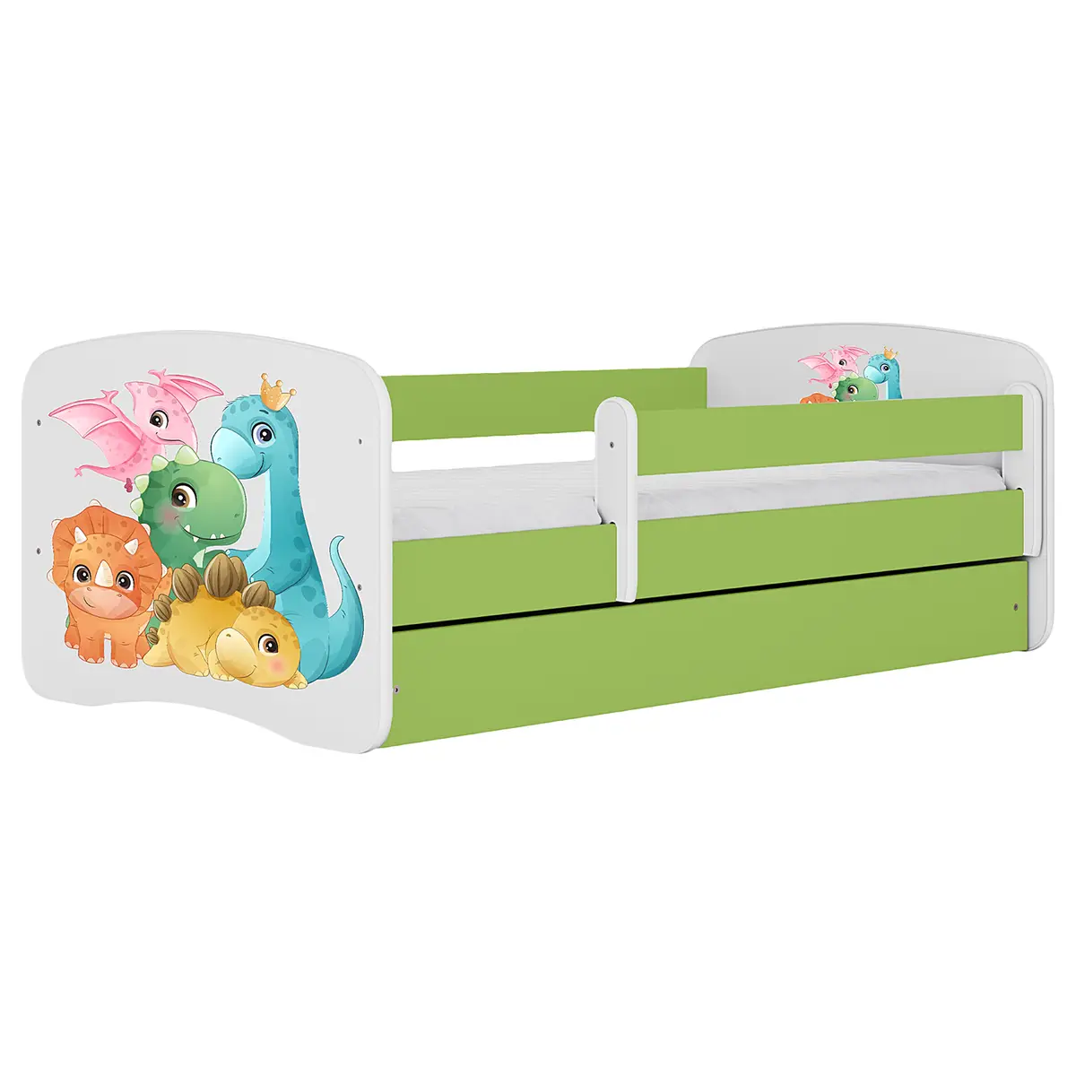 Kids Club Collection Einzelbett - Dino 80 x 160cm mit Lattenrost