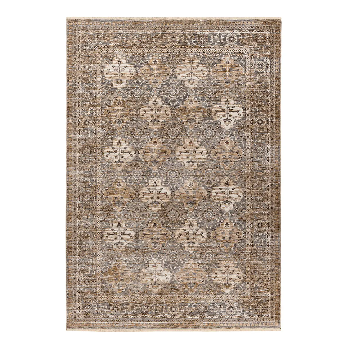 Kurzflorteppich My Laos Typ B | Silber