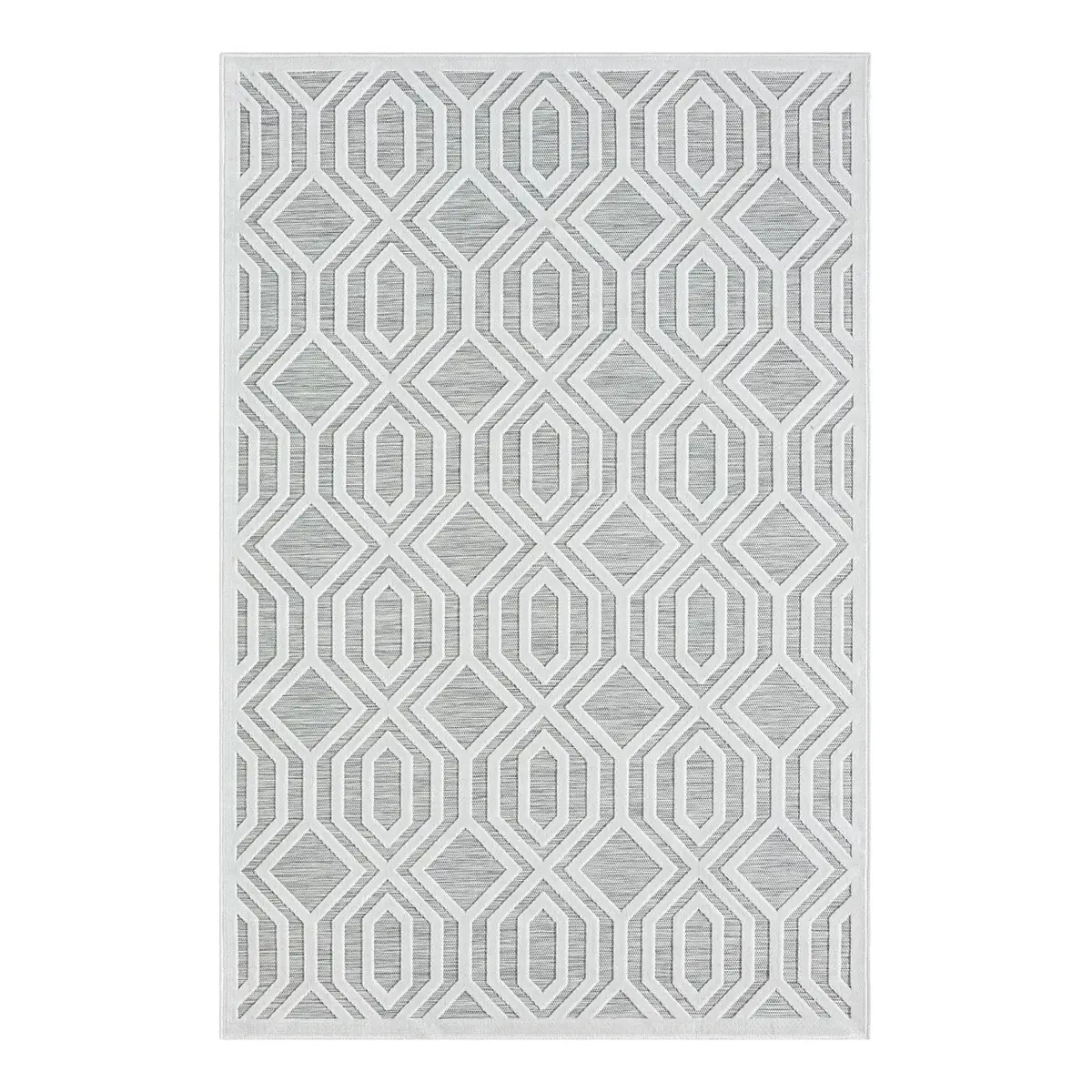 Outdoor-Teppich Eden Typ A Grau/Weiß | Grau