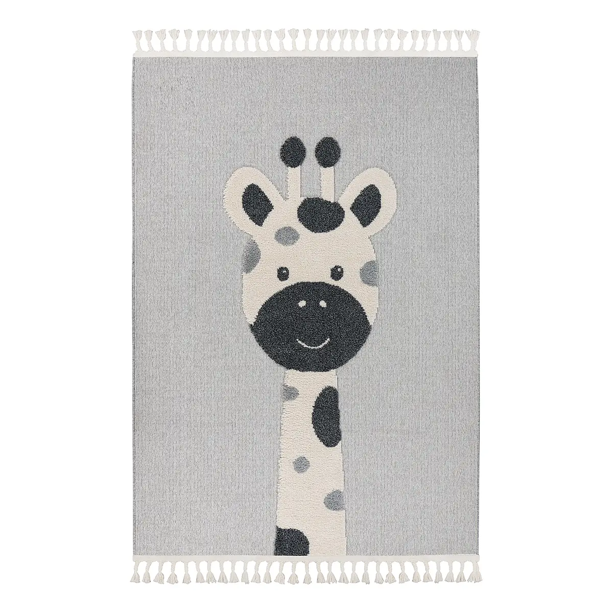 Kinderteppich my Fano Gira 160 x 230cm Schwarz/Grau | Grau