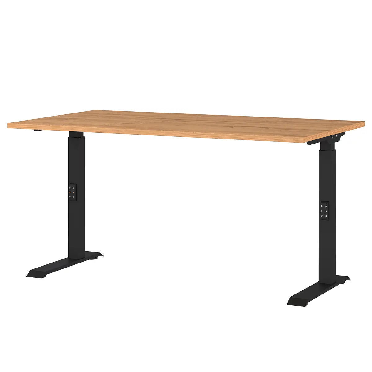 Höhenverstellbarer Schreibtisch Downey | Holztöne