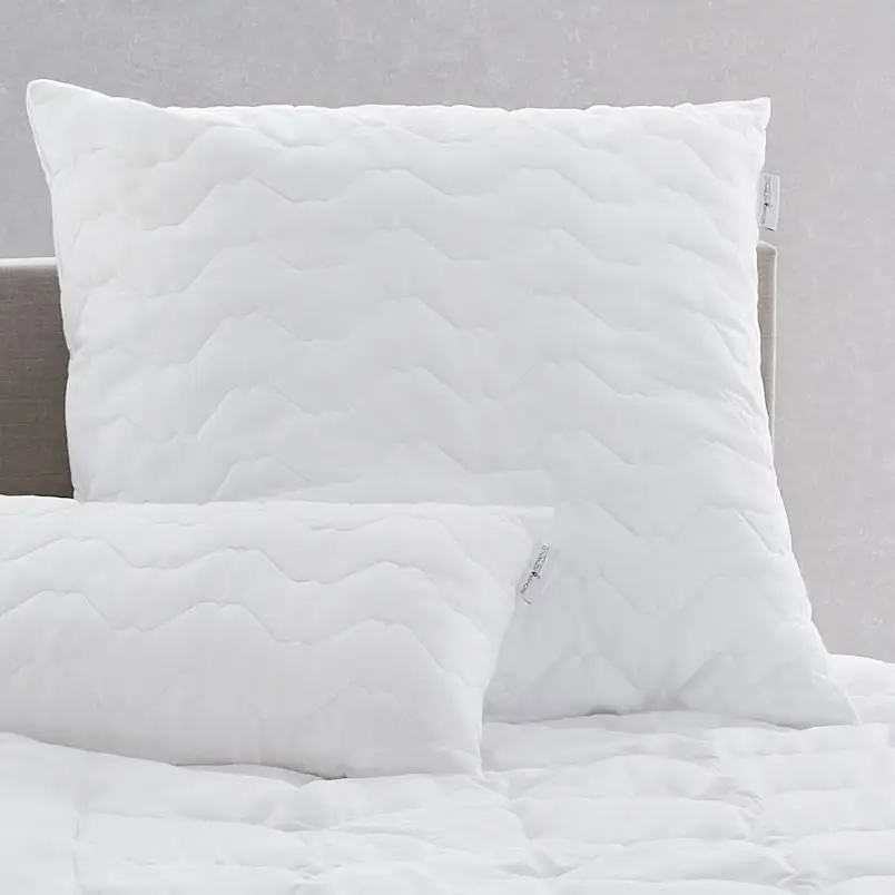 Kopfkissen Selma Weiß/Weiß 80 x 80cm Mako-Satin | Weiß