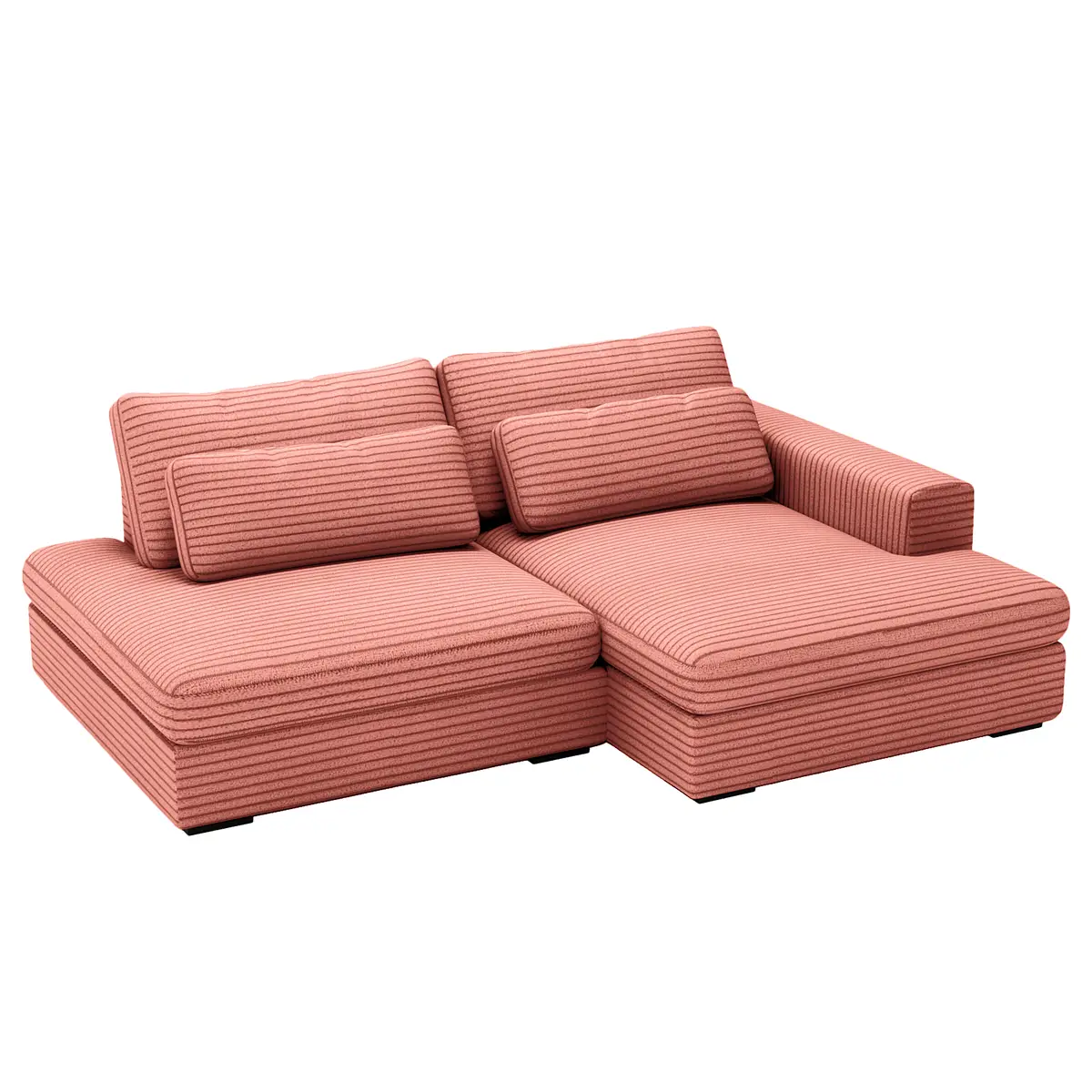 Mørteens Ecksofa mit Schlaffunktion | Rosa