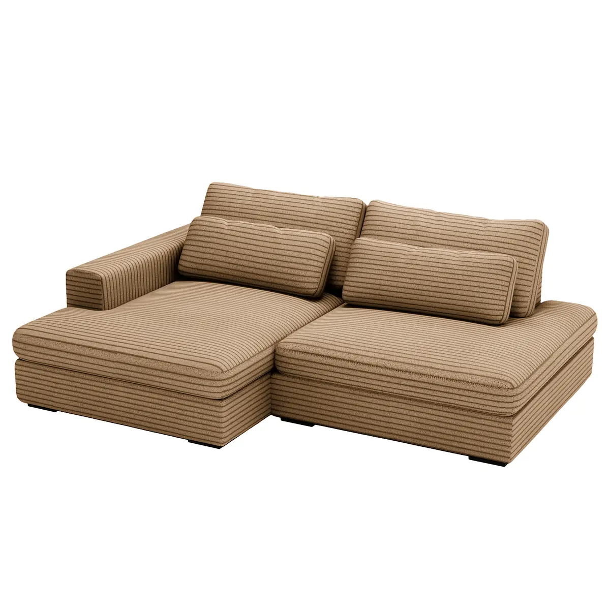 Ecksofa mit Schlaffunktion Tila | Braun