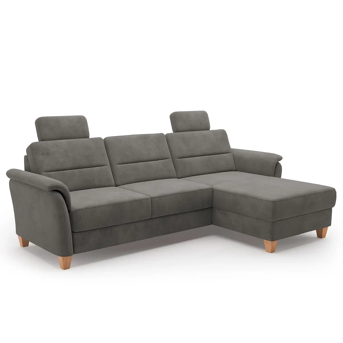 Fredriks Ecksofa mit Longchair Palila | Braun