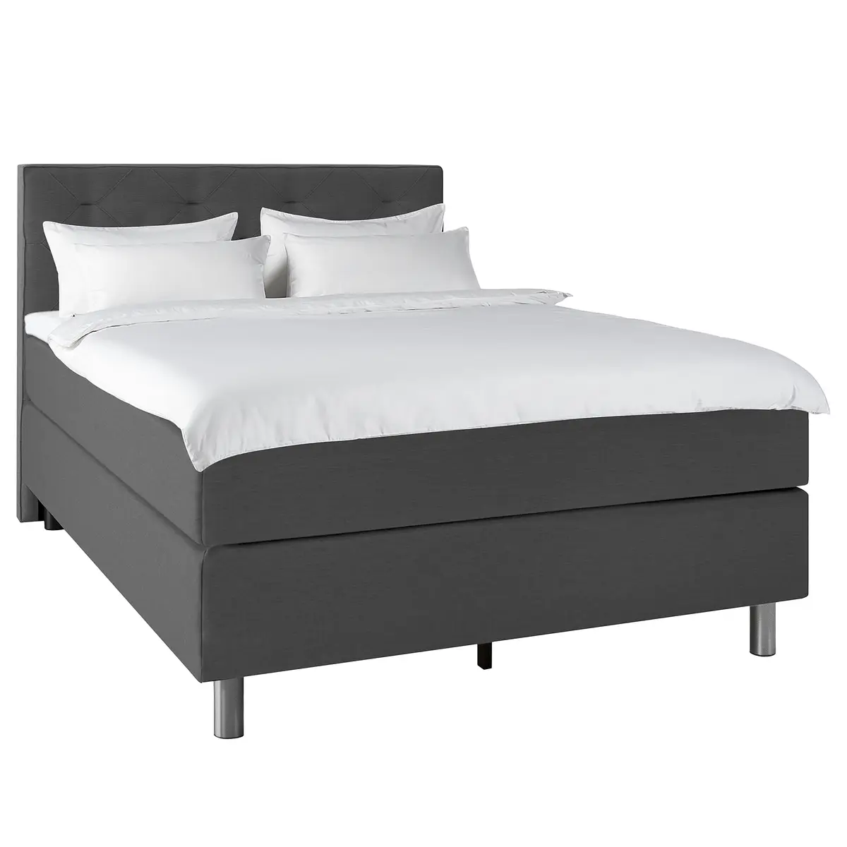 loftscape Boxspringbett Minick | Grau