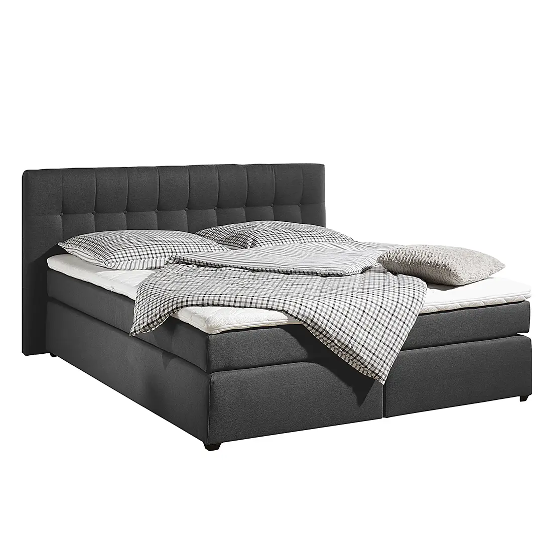 Boxspringbett Jean | Grau