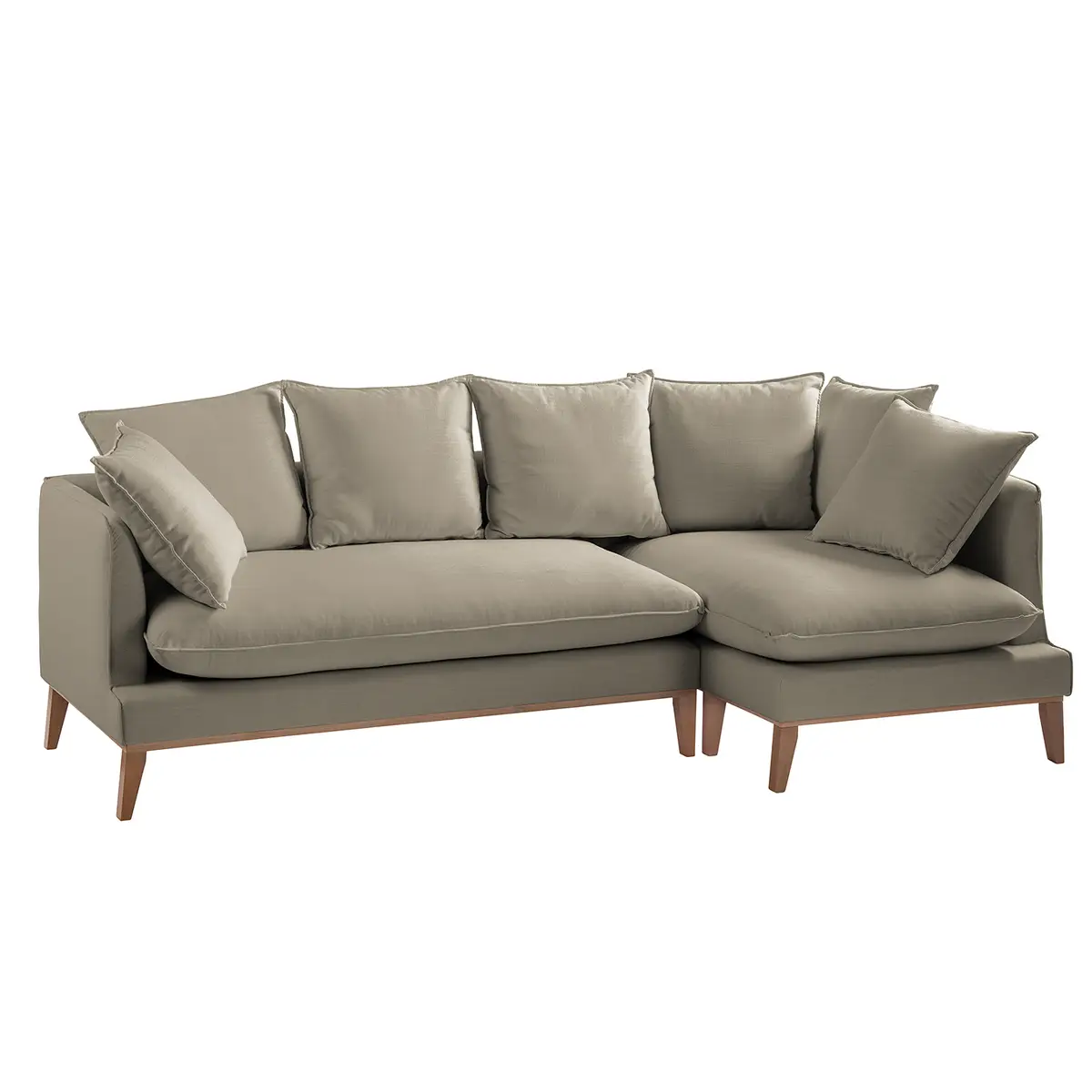 Ecksofa Moretey | Braun