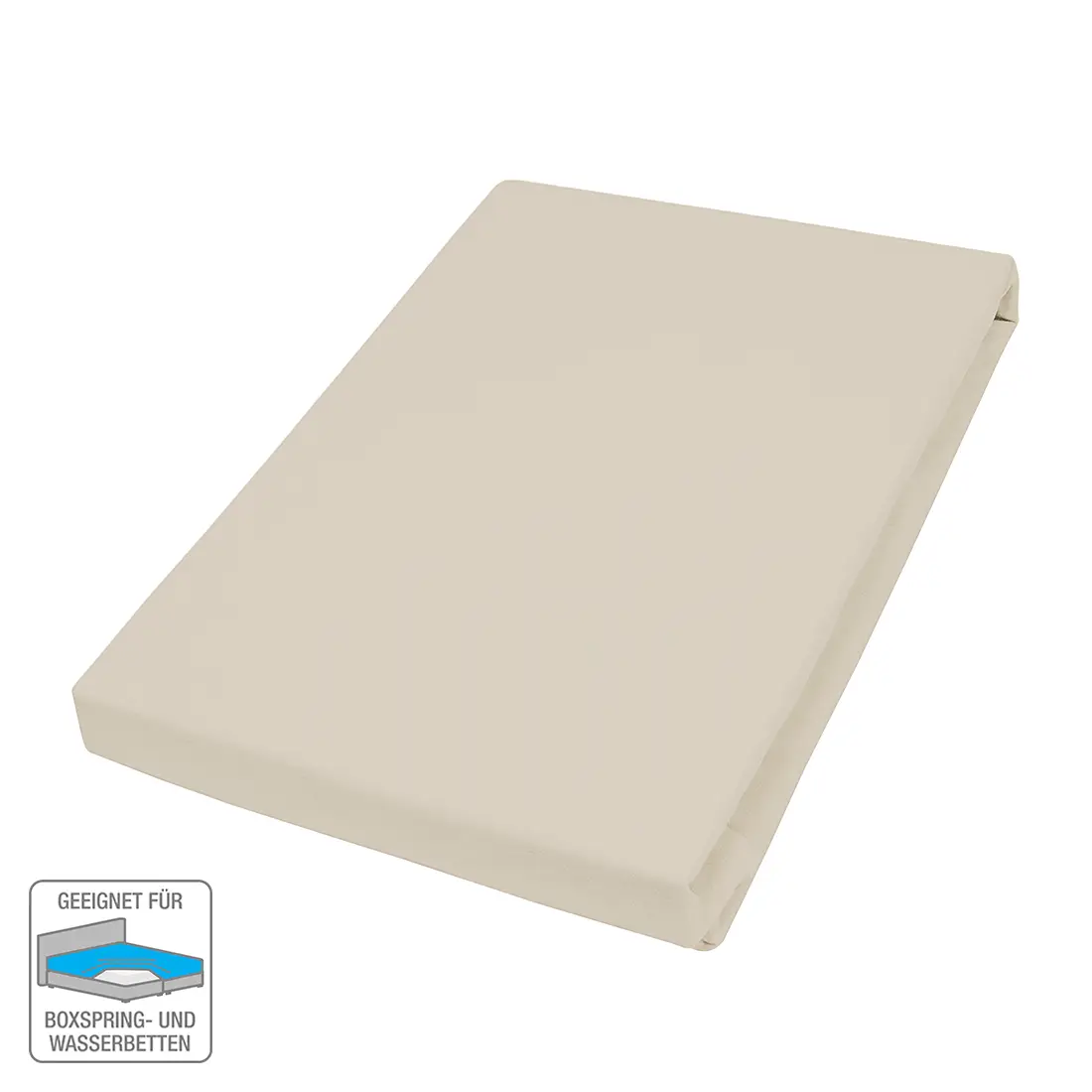 Boxspring-Elastan-Spannbettttuch | Beige