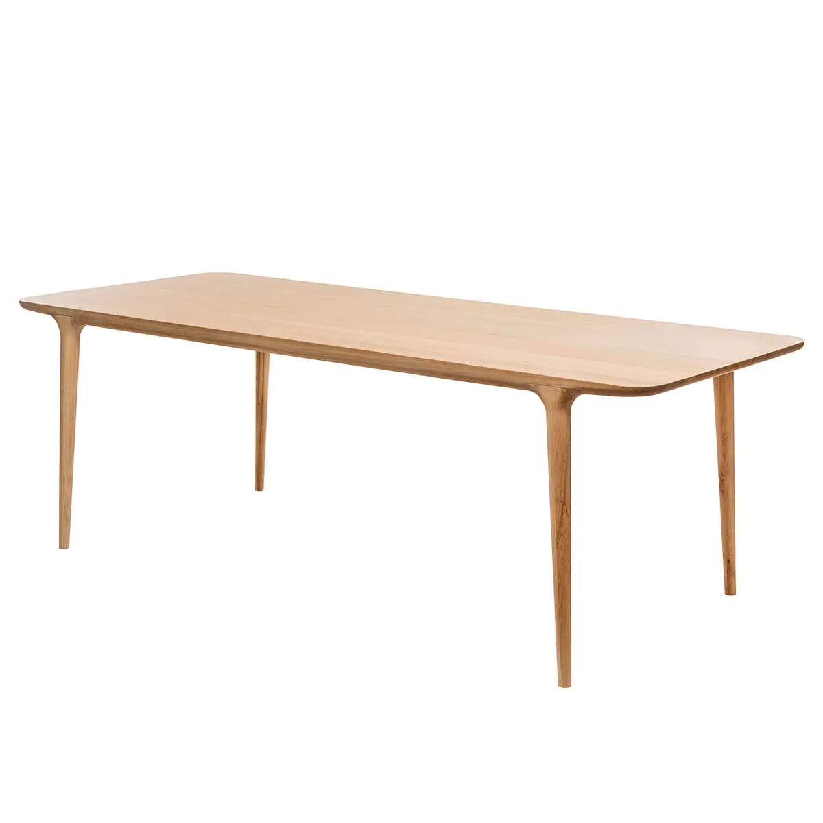 Massiver Esstisch 160 x 90 cm Braun/Eiche | Holztöne