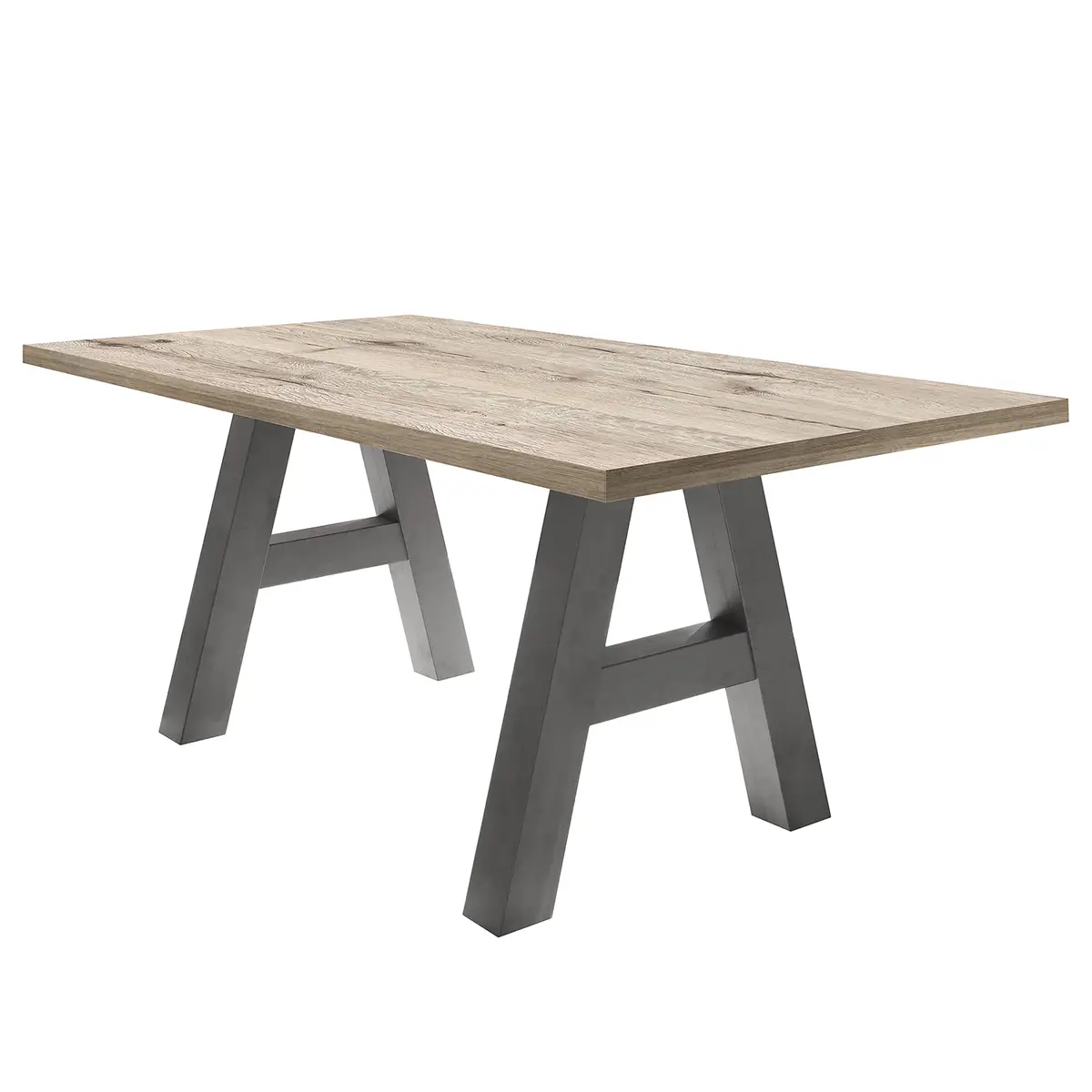 Esstisch Leeton I 180 x 90cm Braun/Grau/Eiche Sand Dekor