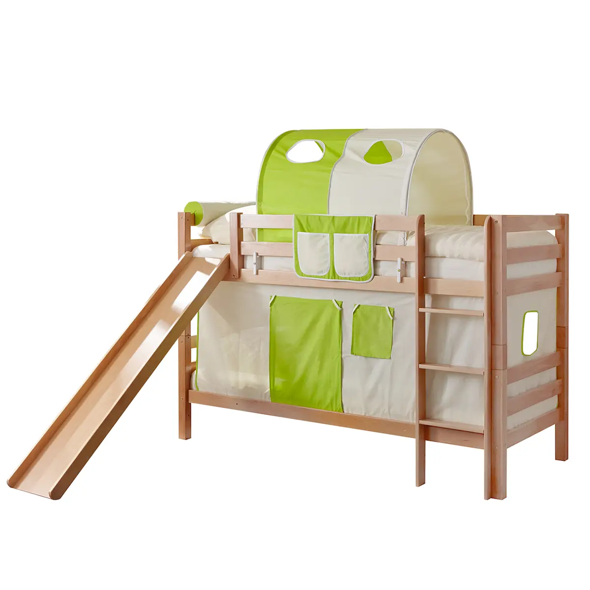 Etagenbett Lupo 90 x 200cm Braun/Buche | Braun