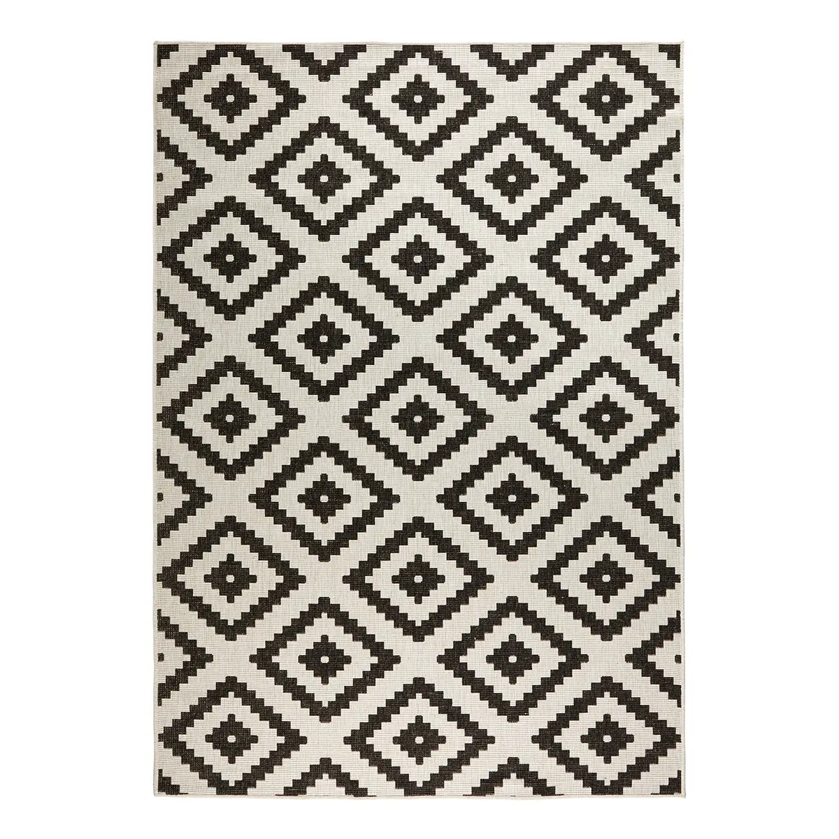 In-/Outdoorteppich Malta | Schwarz