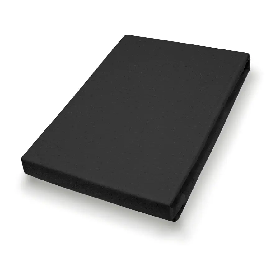 Jersey-Spannbetttuch Lom | Schwarz