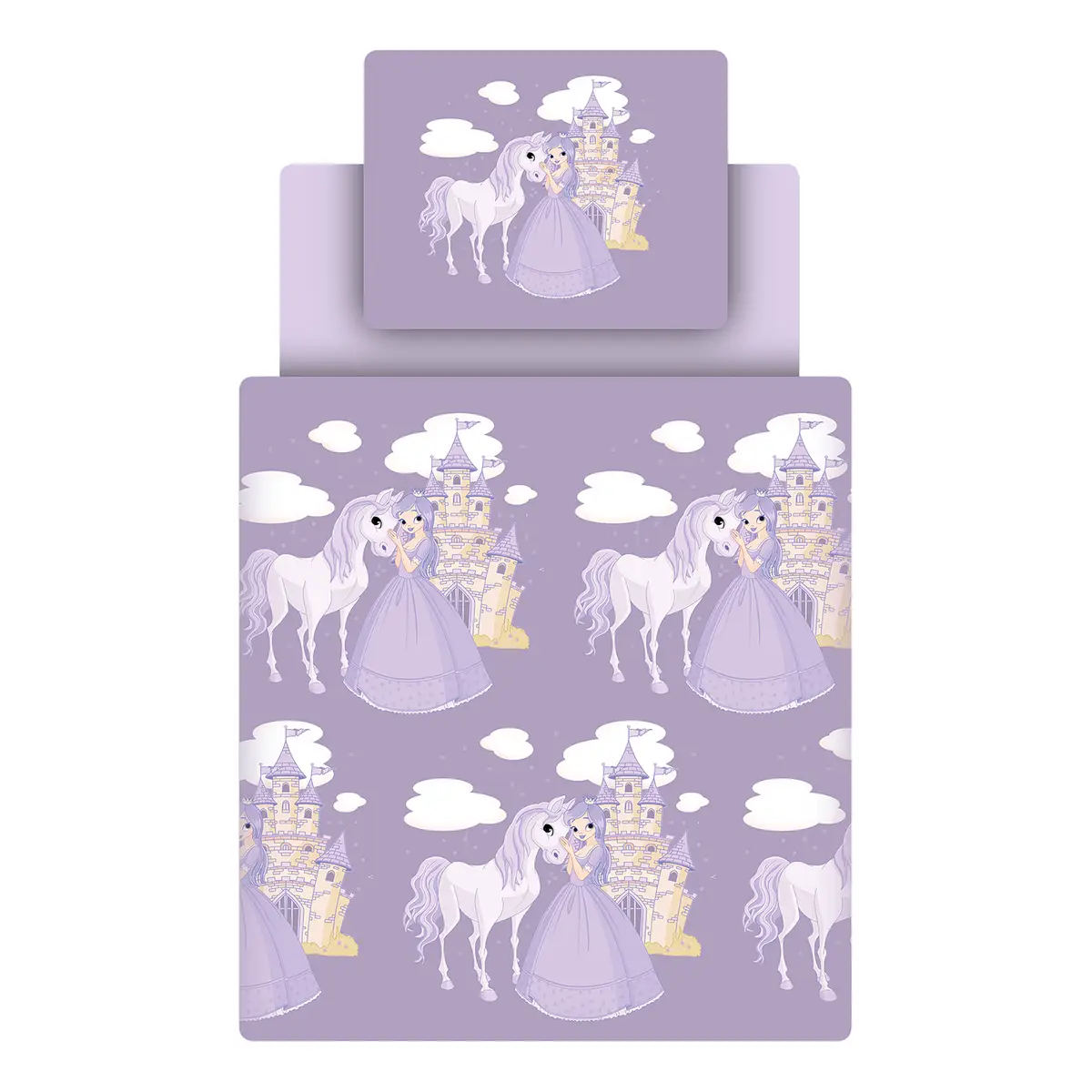 Kinderbettwäschenset Prinzessin | Mehrfarbig