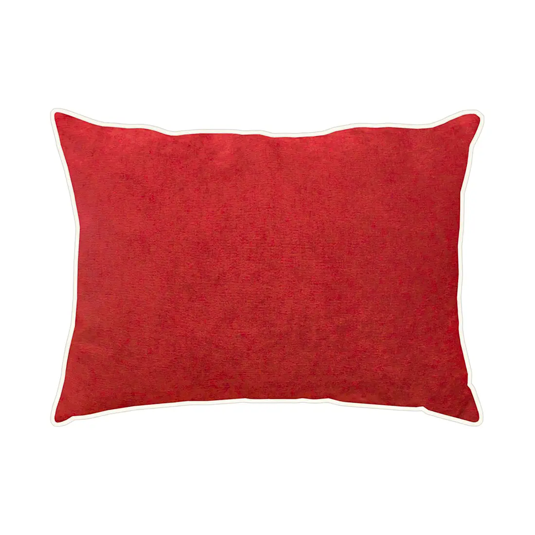Kissen Tahiti Rot/Rot 30 x 40cm Samt | Rot