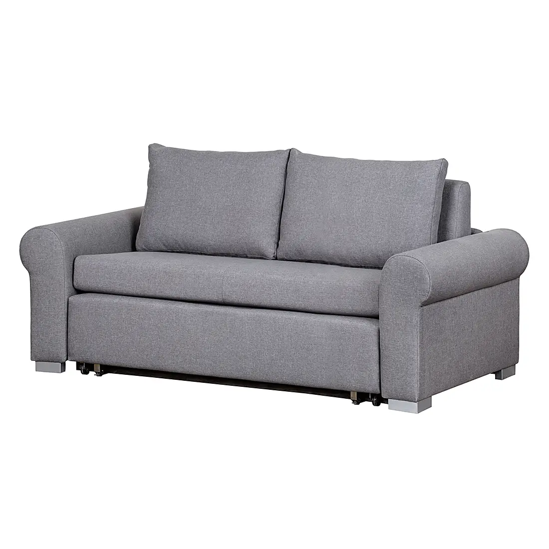 Schlafsofa Basic Country Grau/Grau Stoff Doran 184cm | Grau