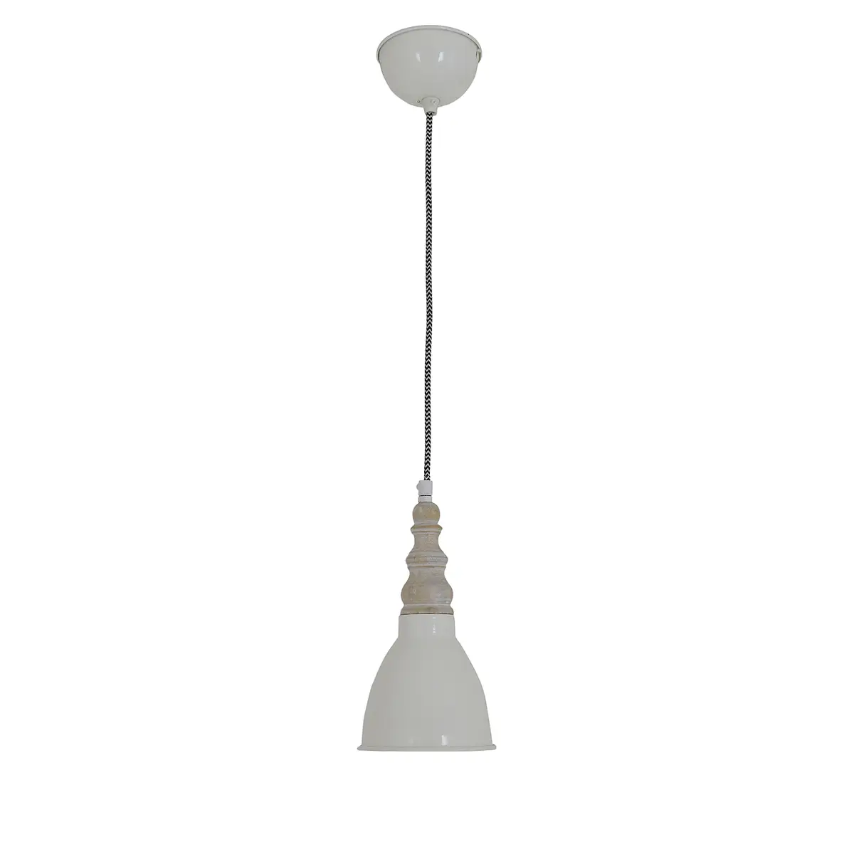Pendelleuchte Delhi Ø 19cm Weiß | Weiß