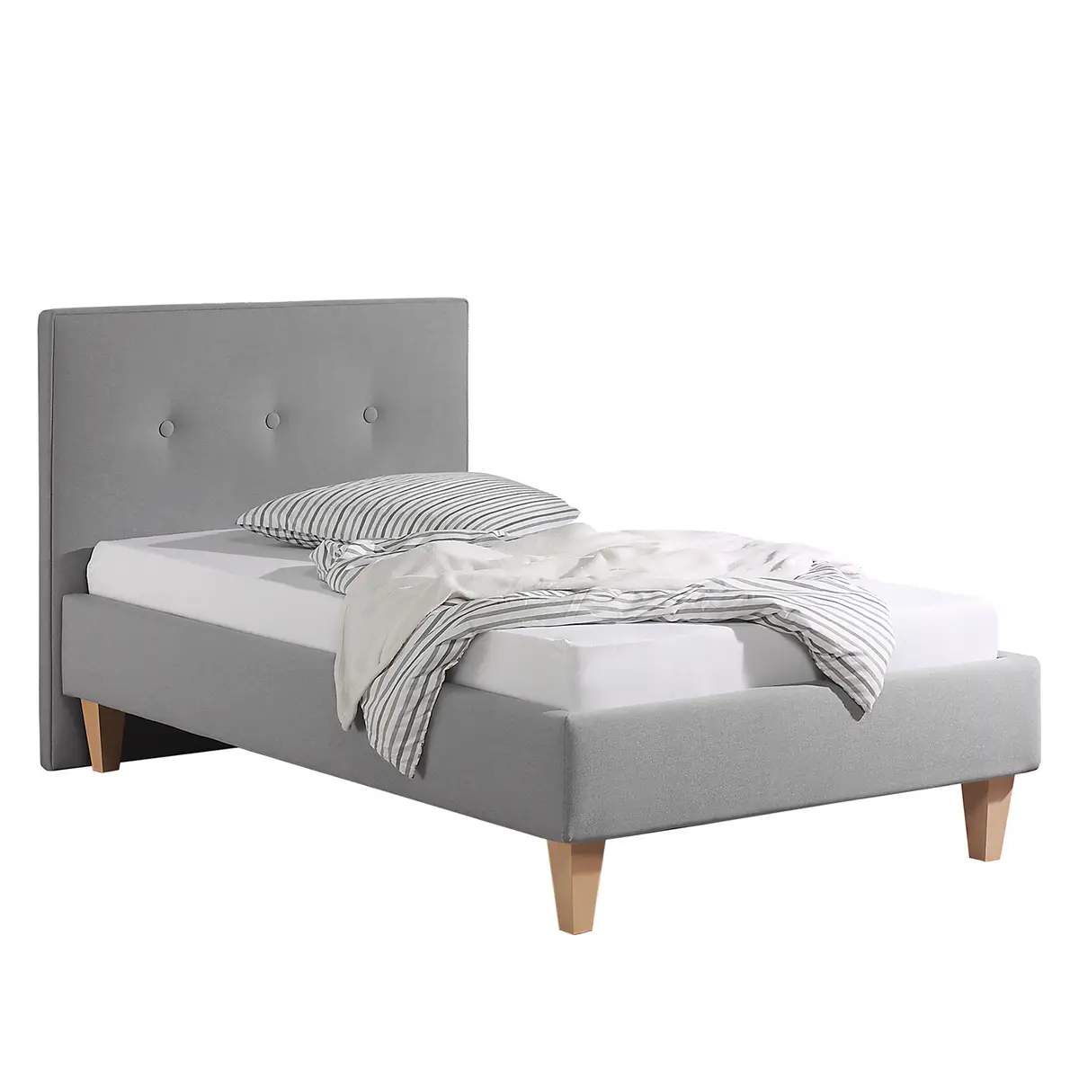 Polsterbett Alnarp | Grau