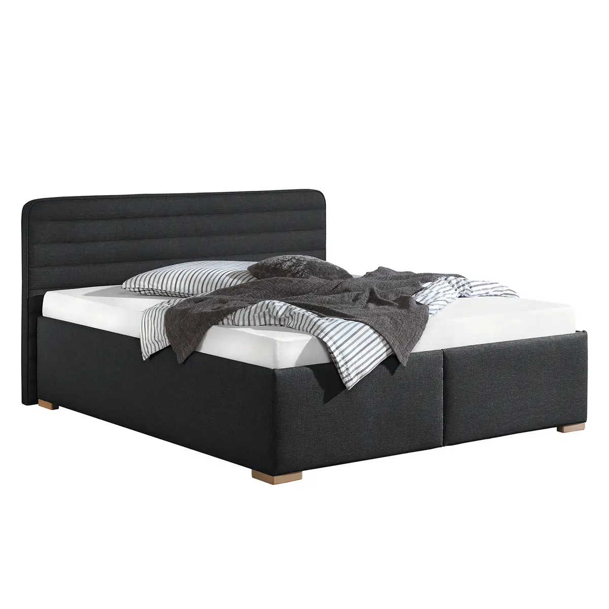 Polsterbett Vitaby | Grau
