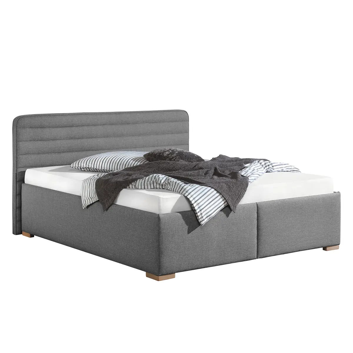 Polsterbett Vitaby | Grau