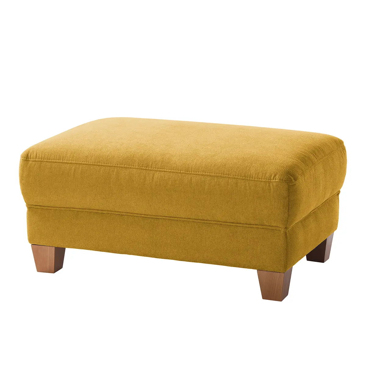 Polsterhocker Webstoff | Gelb