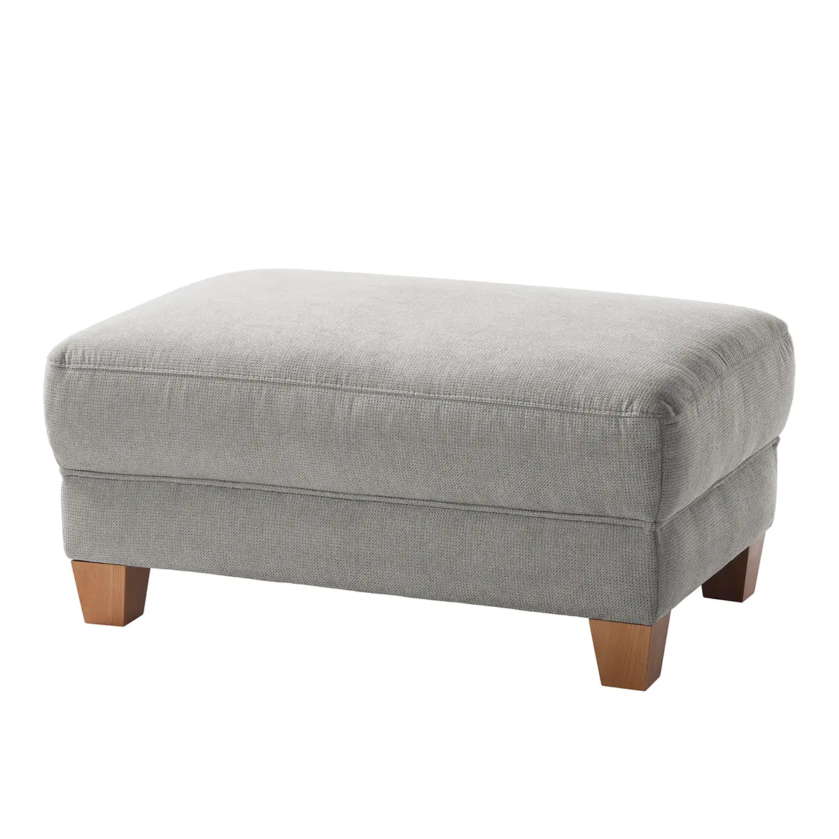 Polsterhocker Webstoff | Grau