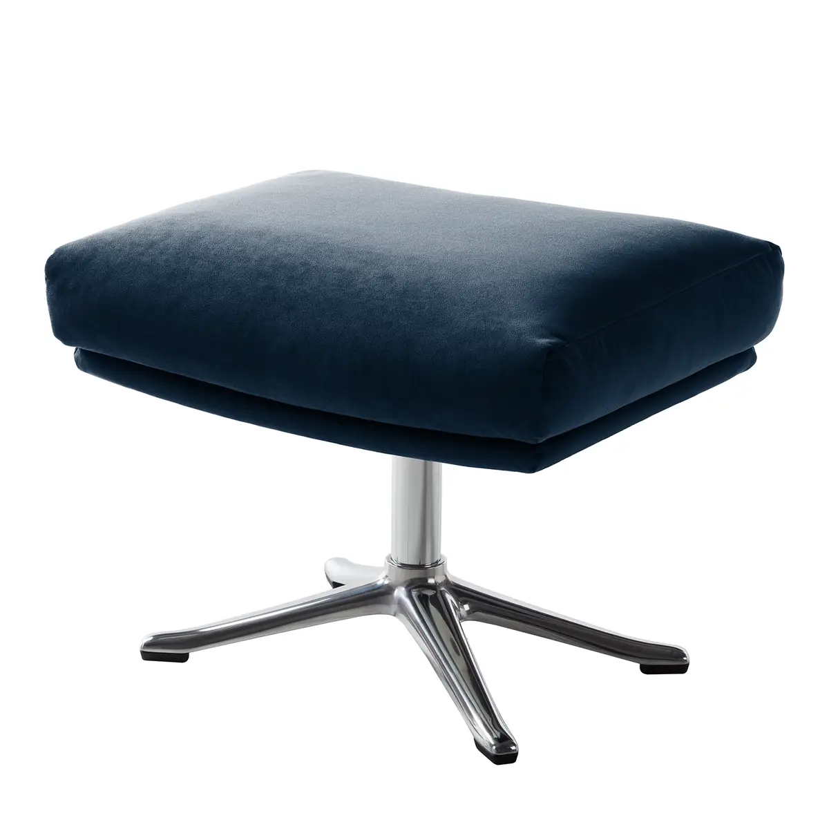 Hocker mit Kreuzfuß | Blau