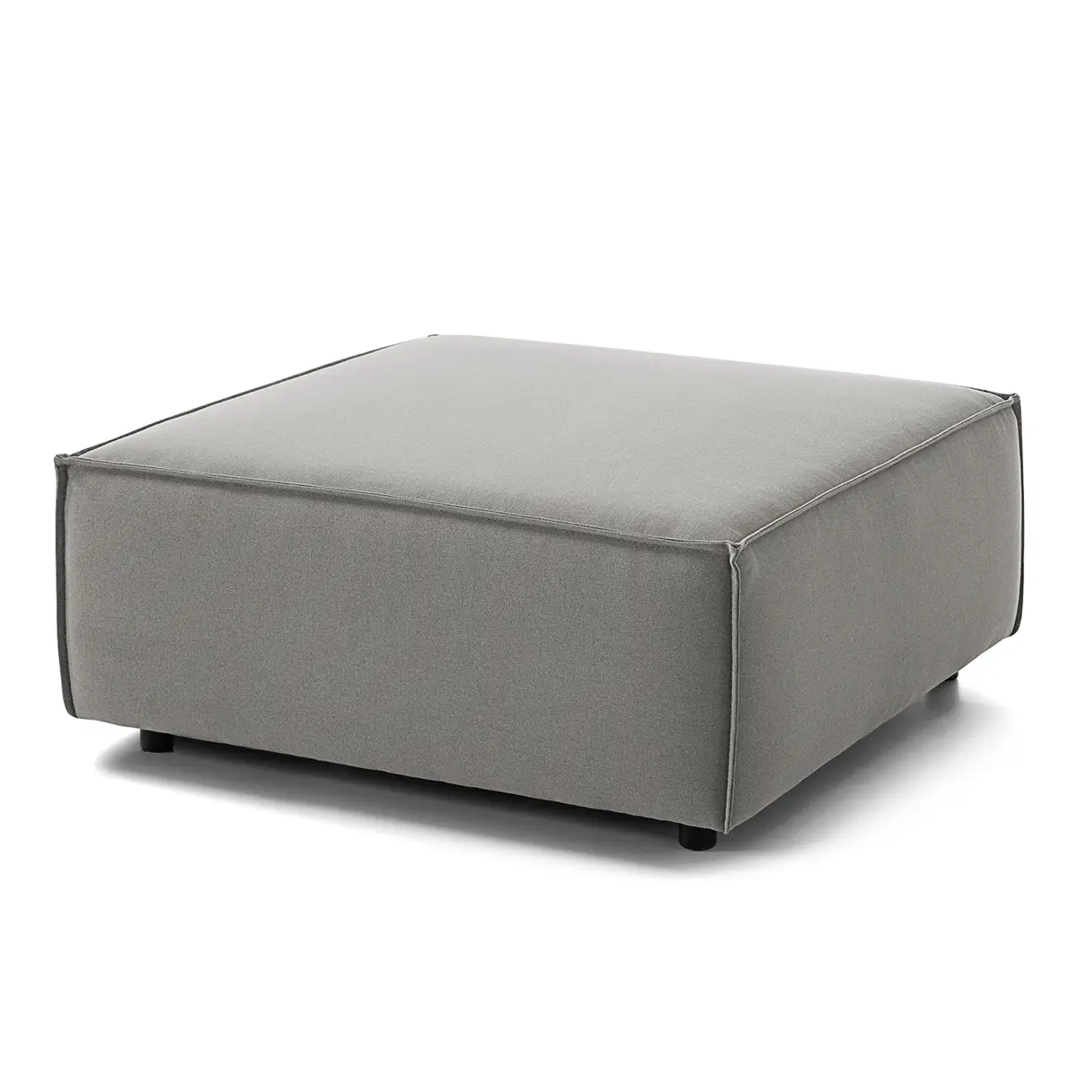 Polsterhocker | Grau
