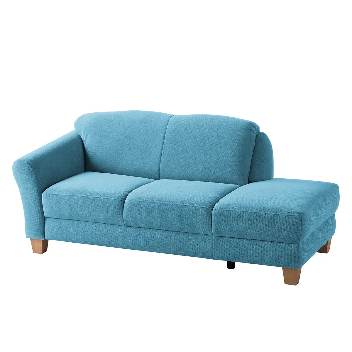 Recamiere Webstoff Blau/Hellblau | Blau