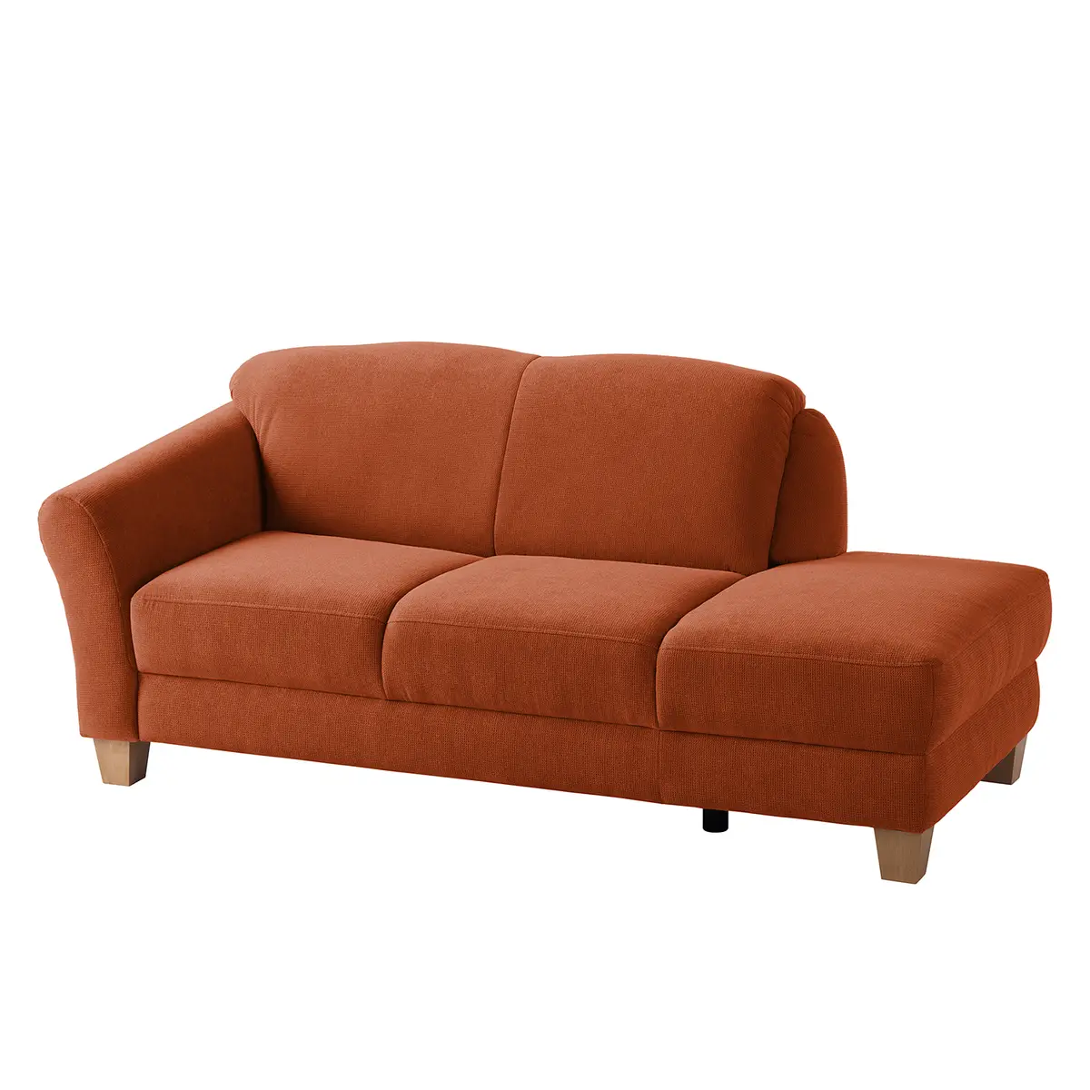 Recamiere Webstoff Braun/Honigbraun | Braun