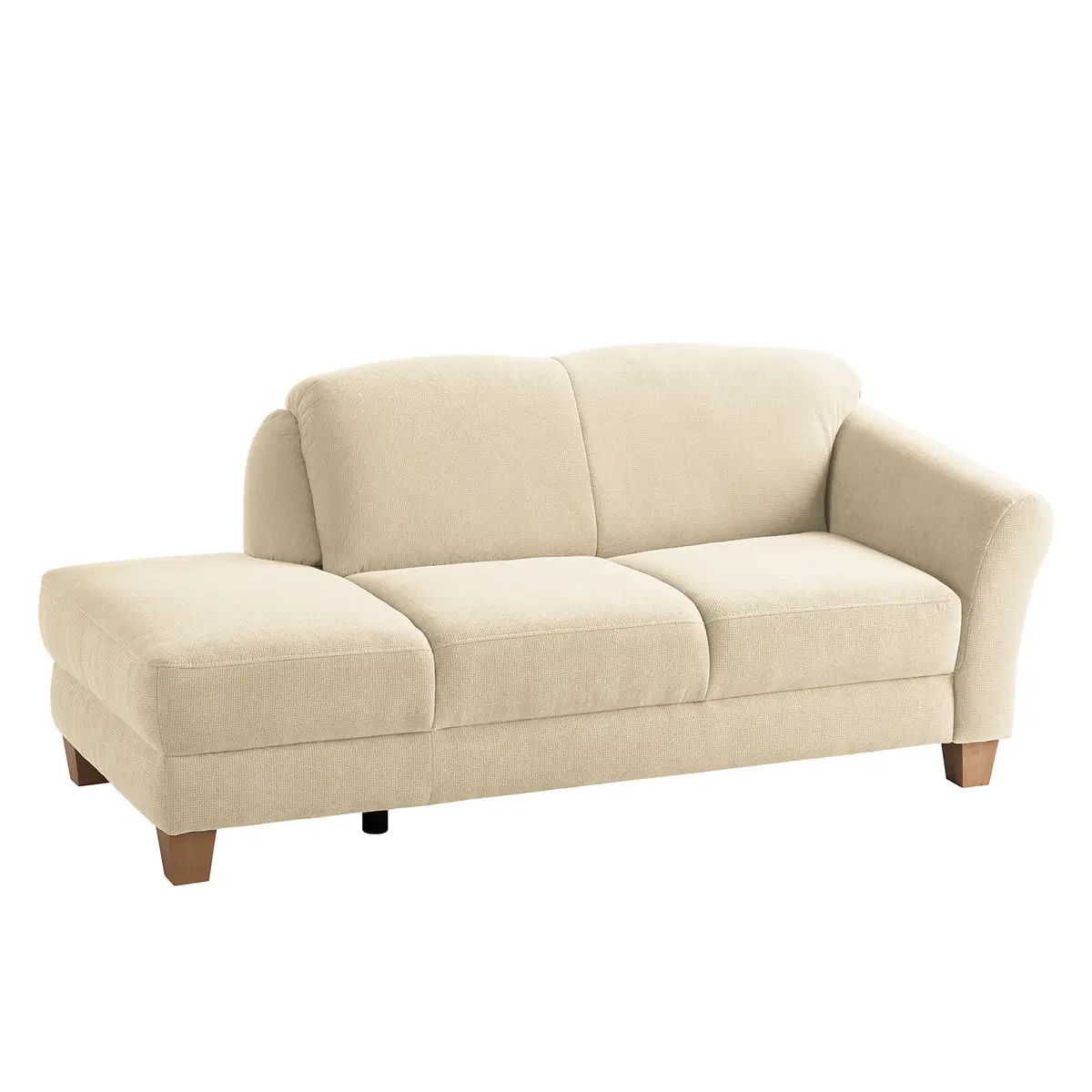 Recamiere Webstoff Beige/Creme | Beige